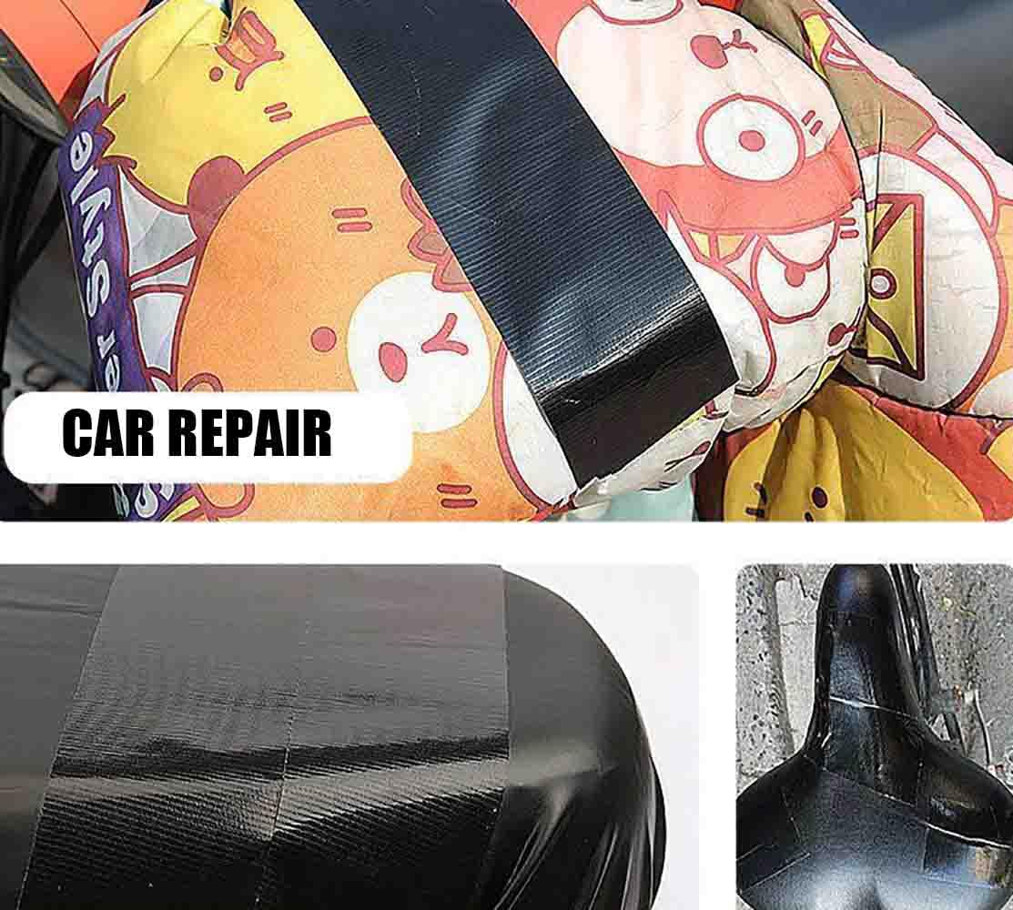 Leather Repair Kit Tape for Car Upholstery Seat Repair, Self-Adhesive Fabric Patch for Motorcycle, Leather Couch Repair Patches (Black,10x4000cm)
