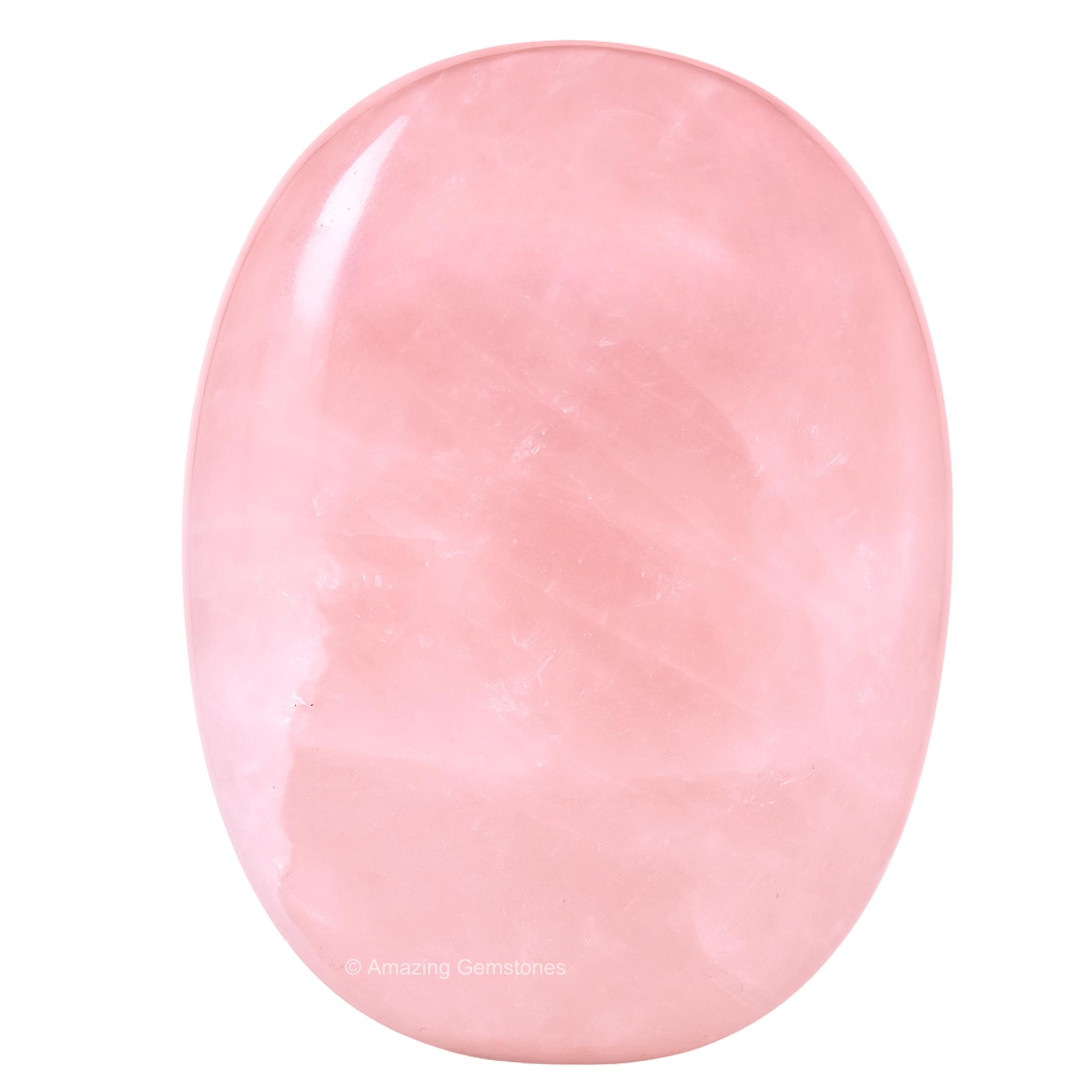 Rose Quartz Crystal Palm Stone, 45-50mm Large Meditation Healing Crystal