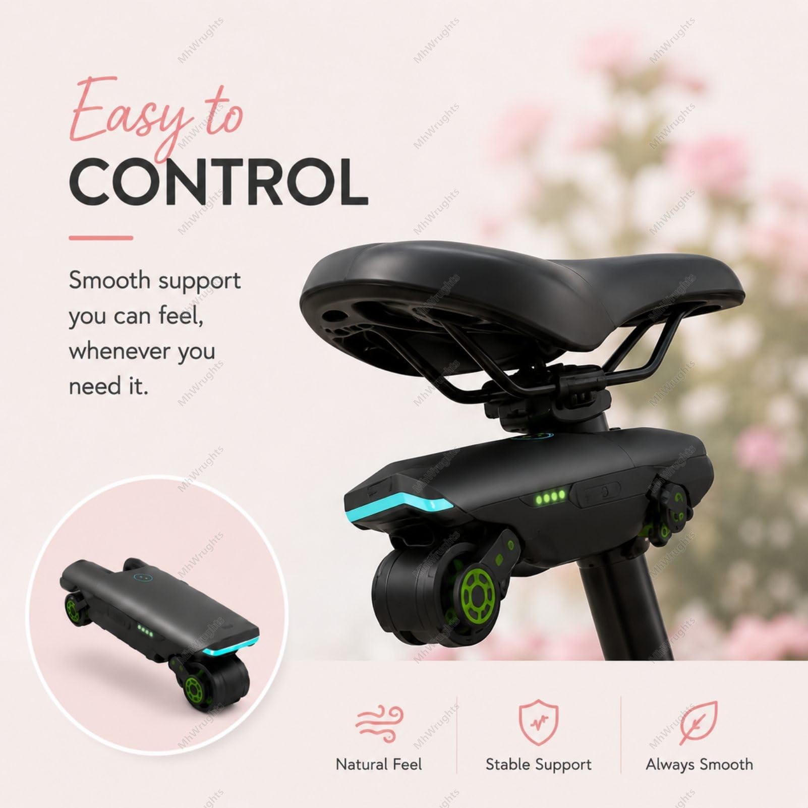Kit de Conversion pour vélo électrique avec Assistance au pédalage, système de Batterie intégré Compact de 2 kg pour Le Cyclisme sur Route et Le Week-End (Femmes)