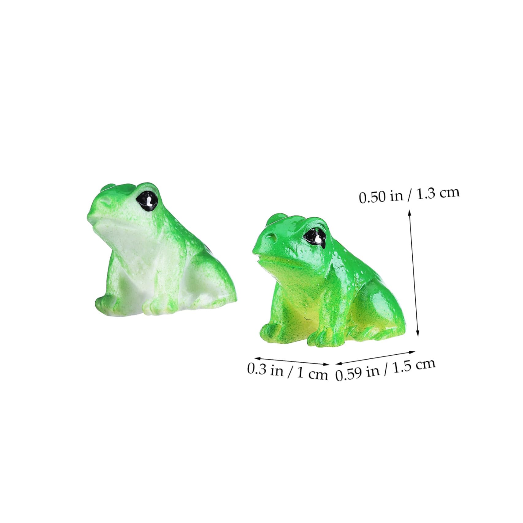 Kichvoe 120 Pezzi Statuette di Rane in Resina Verde, Decorazioni da Giardino Resistenti e Adorabili per Paesaggi e Auto