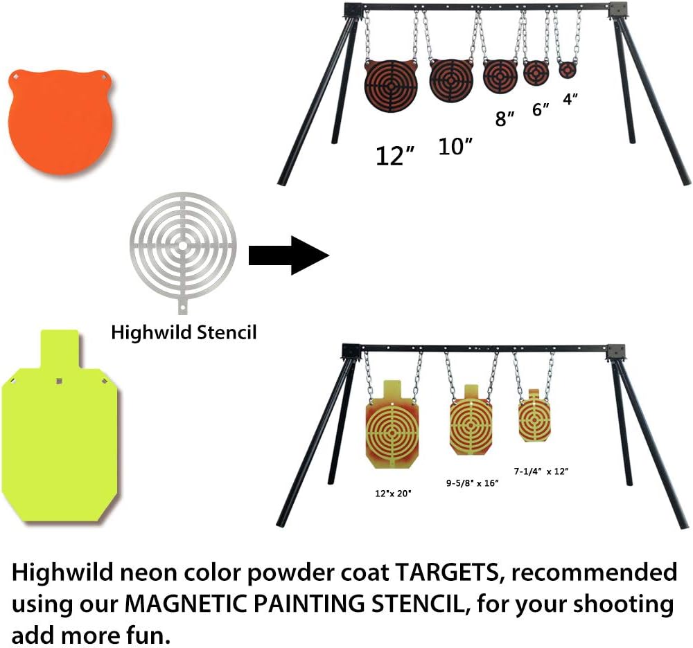 Highwild AR500 Steel Target for Shooting IDPA/IPSC Torso Silhouette Metal Target - 10" x 16" x 1/2" : Sports & Outdoors
