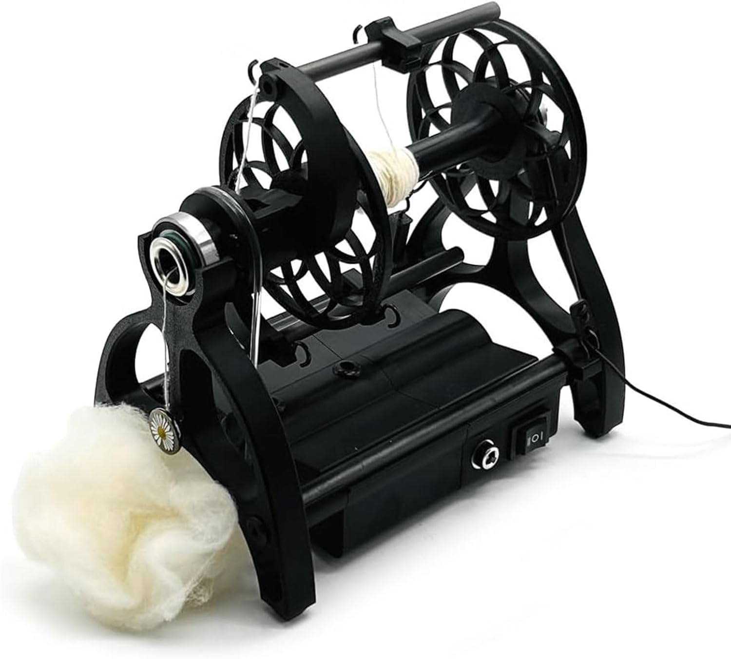 12V Electric Spinning Wheel for Yarn Making - High-Speed 800RPM, Large Torque, Mini Spinning Wheel for Wool Fibre, Yarn Spinning Wheel