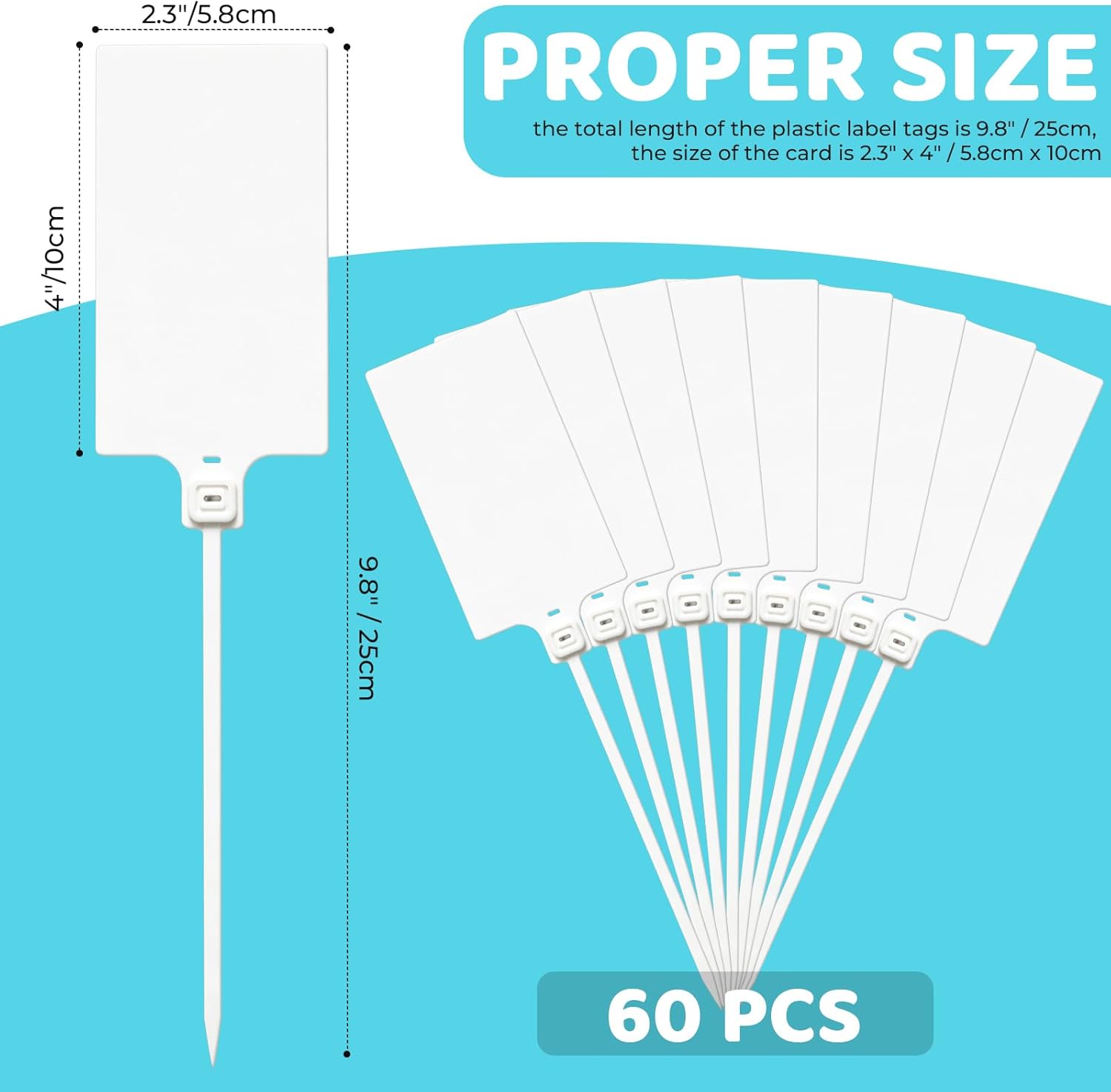 Leoch Plastic Shipping Tags,Waterproof Labels Writable Hanging Tag with