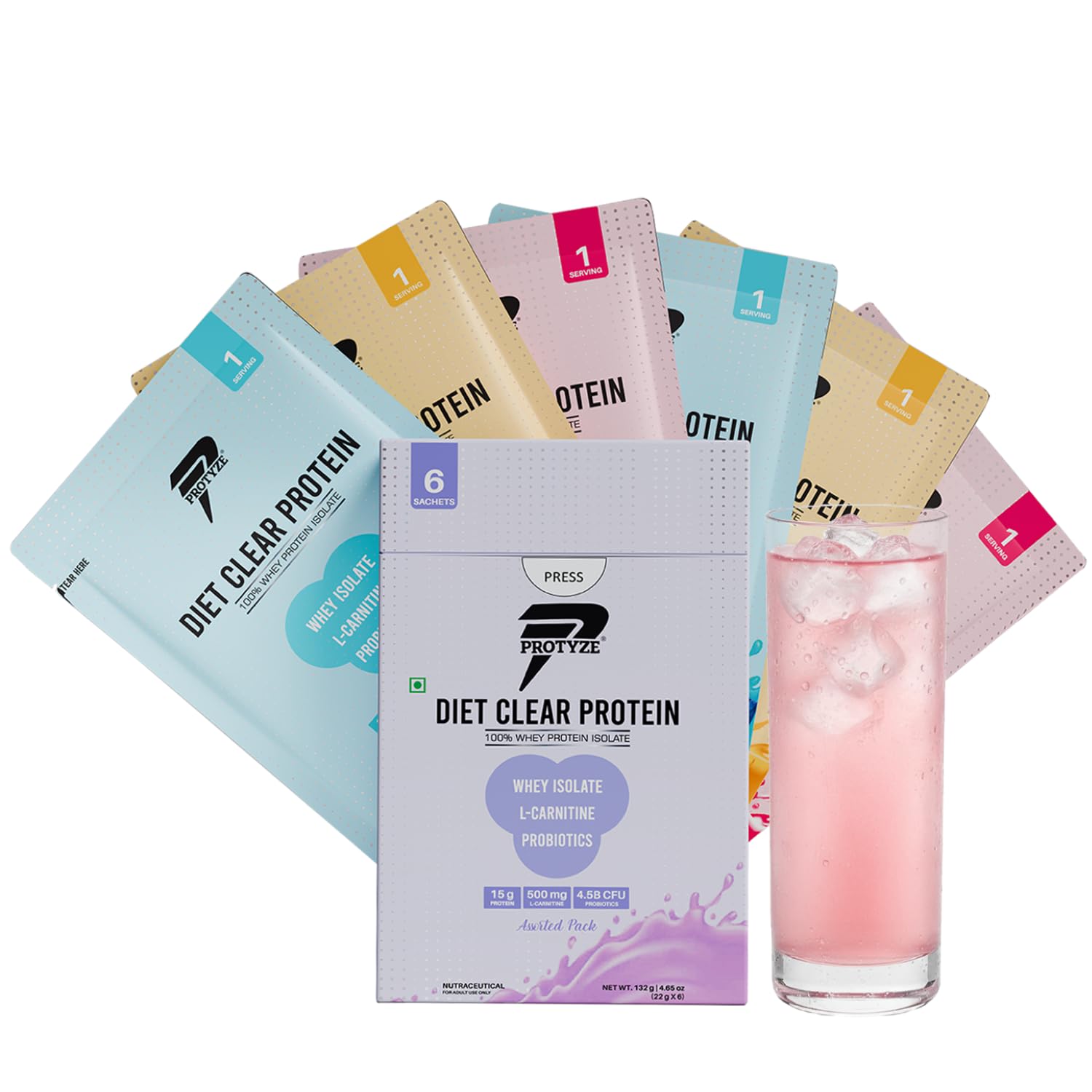 Sponsored Ad - Diet Clear Protein powder with Juicy Mango, Juicy Lychee, Juicy Blueberry flavours | 6 Servings