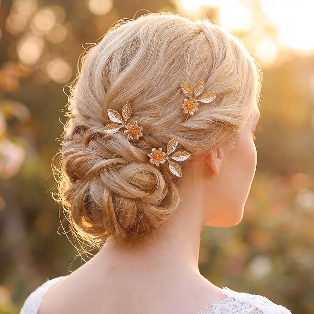 Amazon.com : Unicra Wedding Hair Pins Flower Hairpins Hair Set