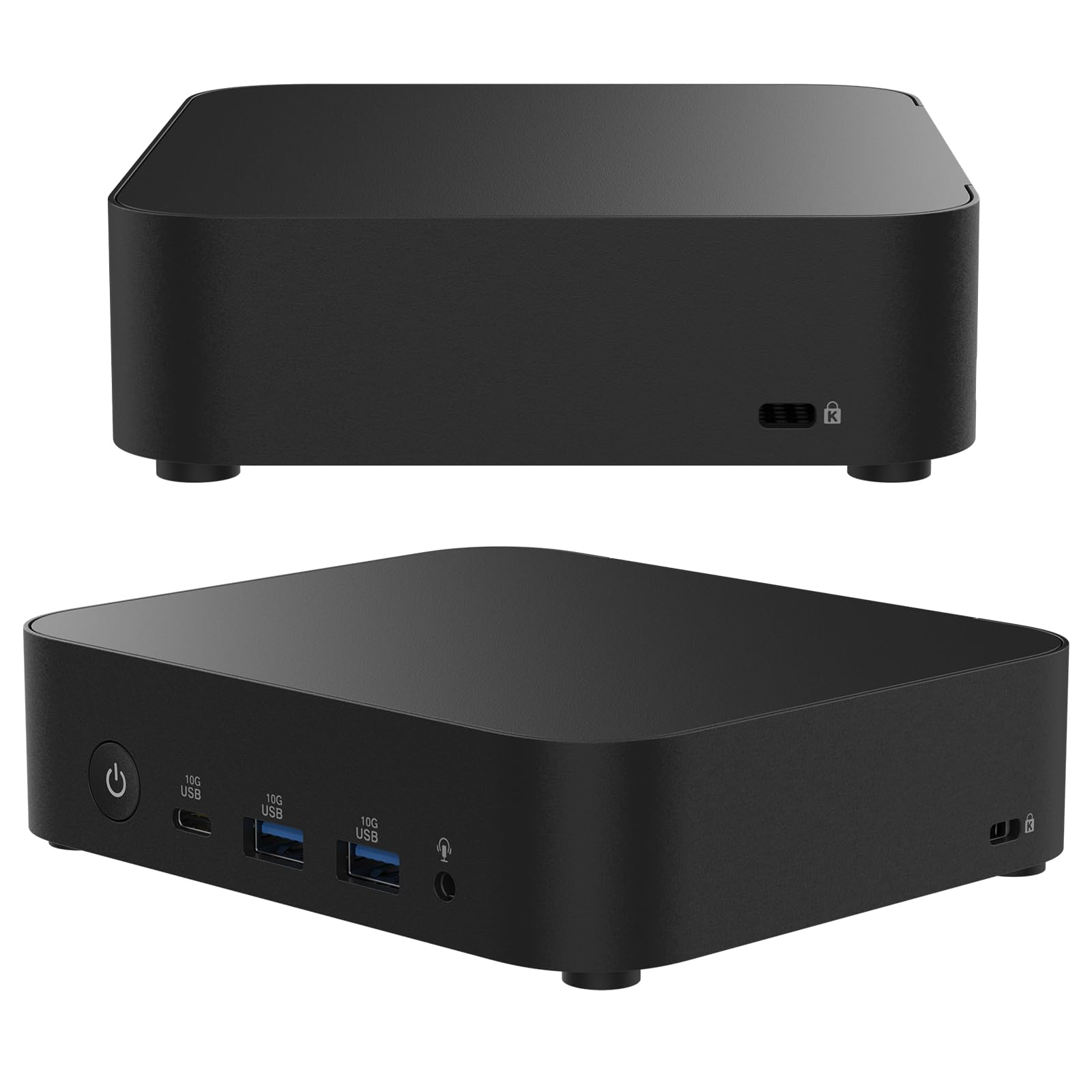 Cutesliving NUC 14 Elite Mini PC compatibile con Intel N97 Quad-Core, 16GB DDR5 RAM, 4K Triple Display, Wi-Fi 6E, design compatto 0.56L per ufficio/digital signage/uso incorporato (Barebone No RAM/SSD