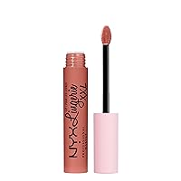 Vista 24 de NYX Professional Makeup, Lingerie XXL - Lápiz labial líquido mate, color Strip'd Down (beige coral)
