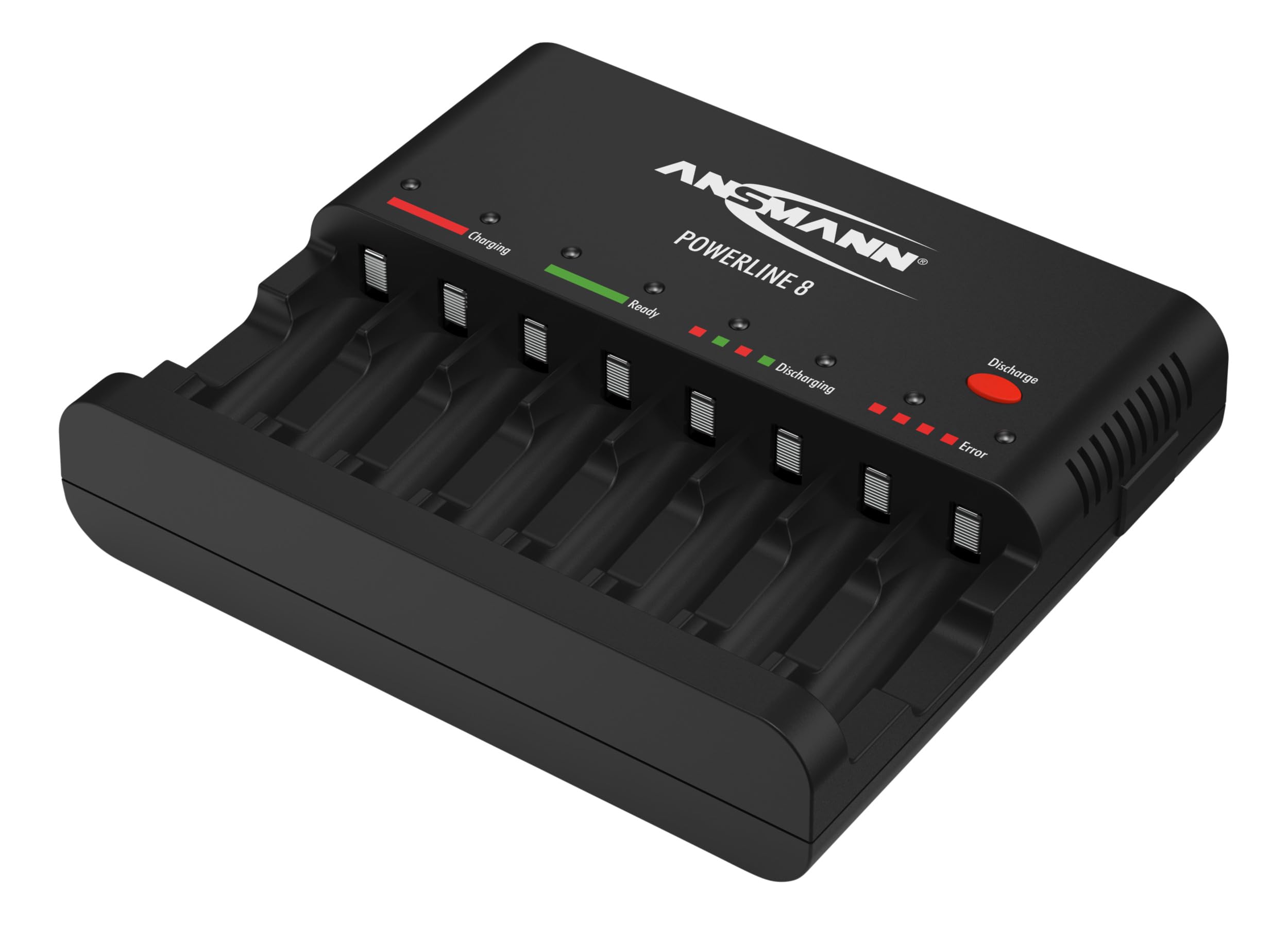 Ansmann Powerline 8 para 1 – 8 pilas AA/AAA Baterías y puerto de carga USB 1001 – 0006