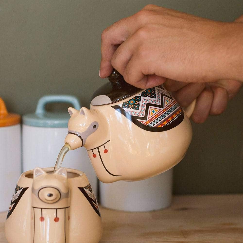 Thumbs Up UK Llama Teapot, One Size, Brown