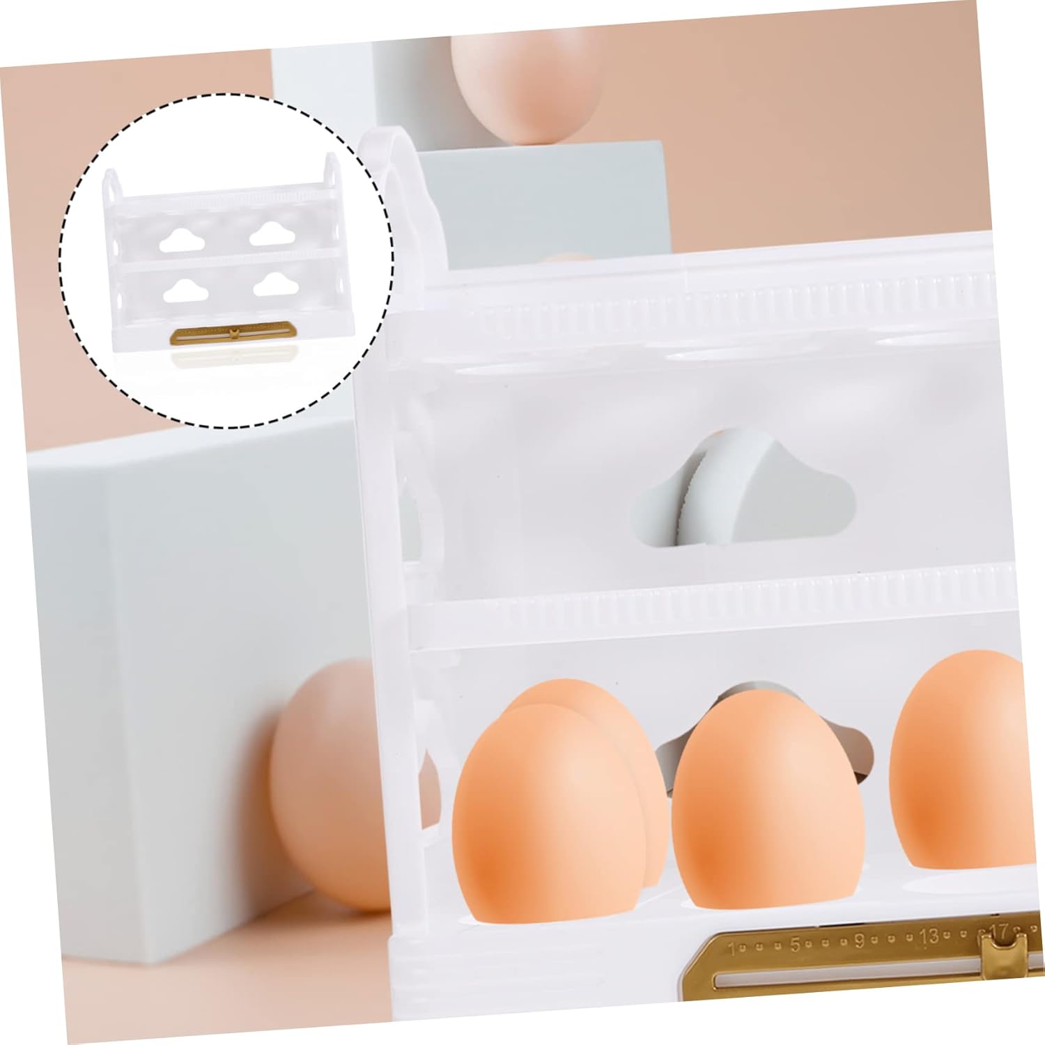 3pcs Egg Storage Box Multi-grids Egg Holder Reusable Egg Holder Eggs Storage Shelf Egg Tray for Home Fridge Egg Holder Egg Storage Holder Plastic Egg Container Egg Storage Shelf