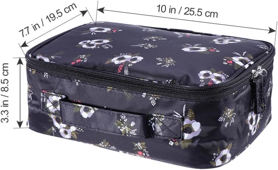 Mini Cosmetic Bag Large Capacity Oxford Cloth Organizer for Travel image 2