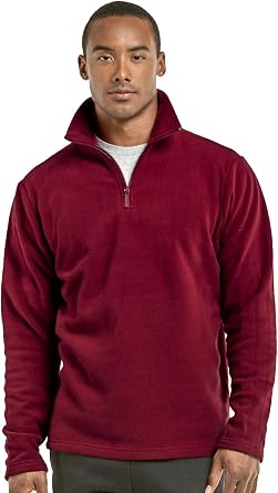 Knocker Mens Polar Fleece Quarter Zip Pullover