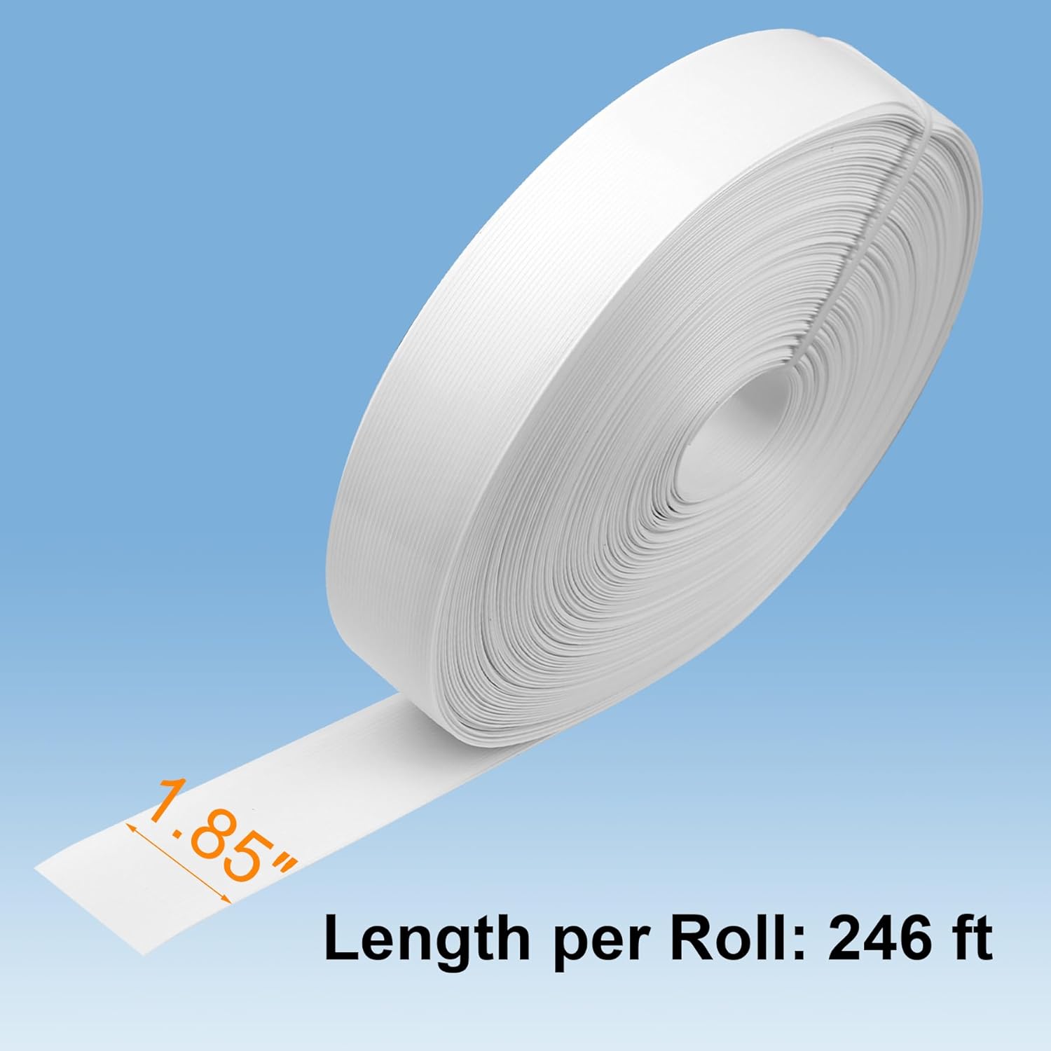 Chain Link Fence Privacy Tape, 2 Rolls of 246ft x 0.15ft Chain Link Fence Slats, Fence Covering Privacy, White (400PCS Buttons + 1 Puncher Included)