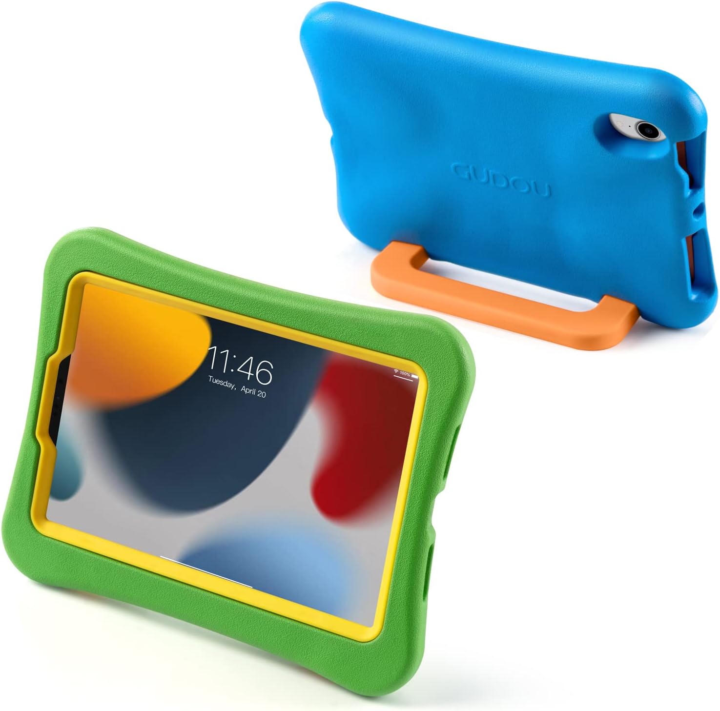 Kids Case for iPad 7th/8th/9th Gen 10.2 inch, Light Weight Heavy Duty/Shockproof/Drop Proof with Handle/Kickstand, Child Friendly Protective Cover for iPad 10.2" 2019/2020/2021 (Blue)