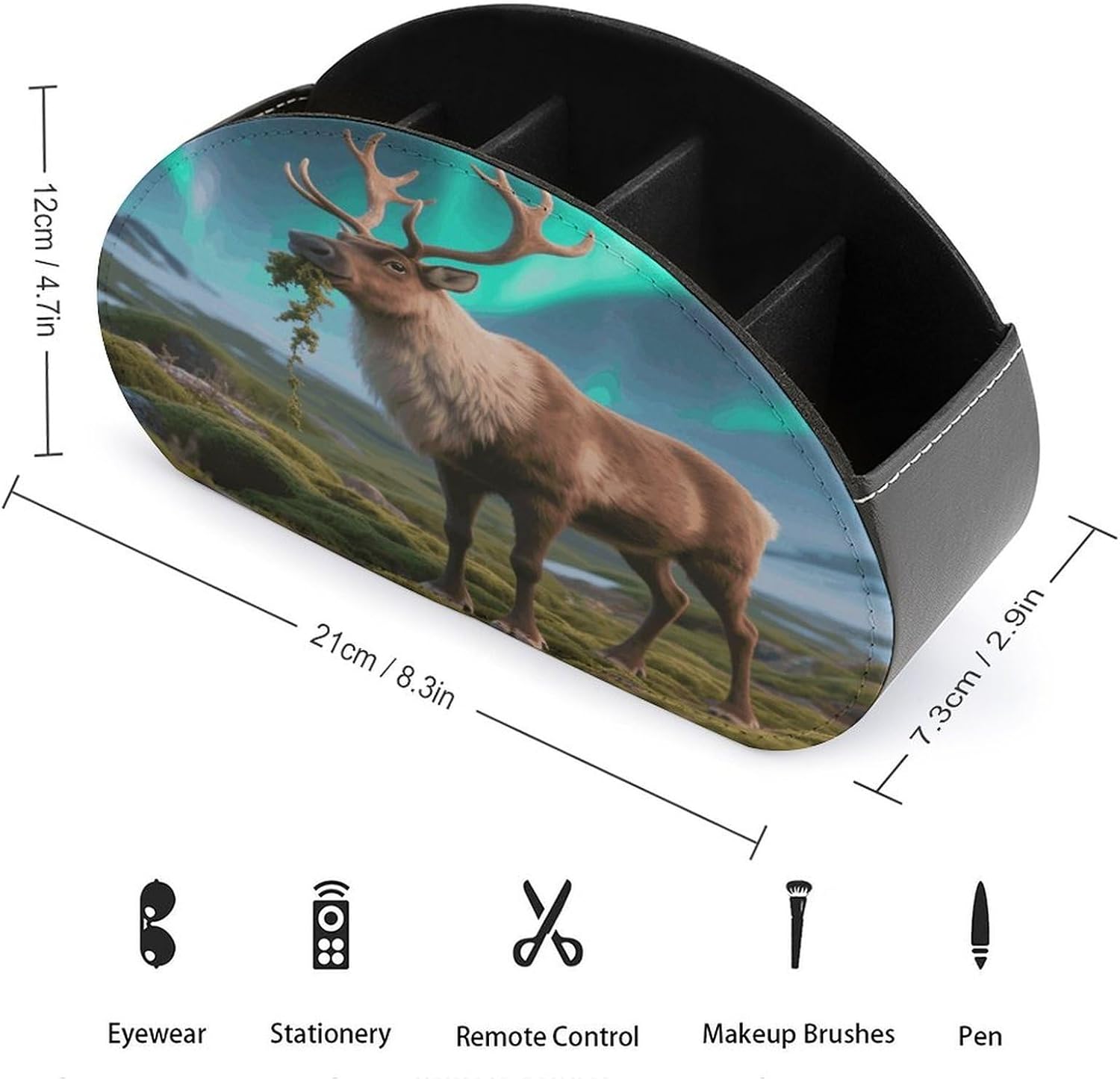 Reindeer Remote Control Holder with 5 Compartments image 2