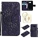 Produktbild für Samsung Galaxy A3 2017 Geprägte Muster Handy PU Leder Silikon Schutzhülle Handy case Book Style Portemonnaie Design für Samsung Galaxy A3 2017 + Schlüsselanhänger/*4 (7)