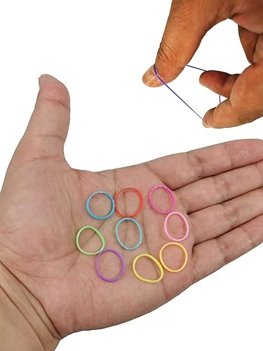 Miniatura 3 de Mini bandas de goma, bandas elásticas suaves, pequeñas bandas de goma premium pequeñas para cabello de niños, trenzas y peinados de boda (1000