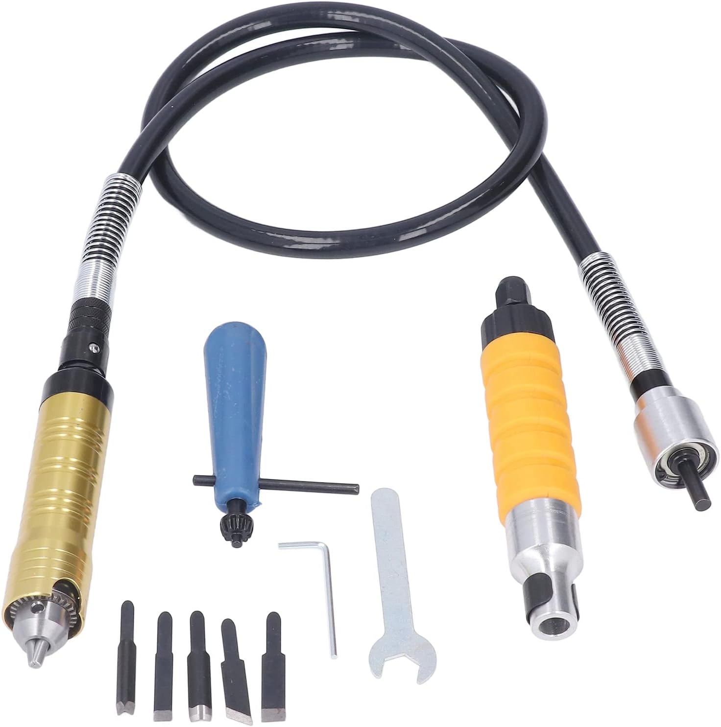 Flex Shaft Adapter Attachment, 10Pcs Long Flexible Drill Extension