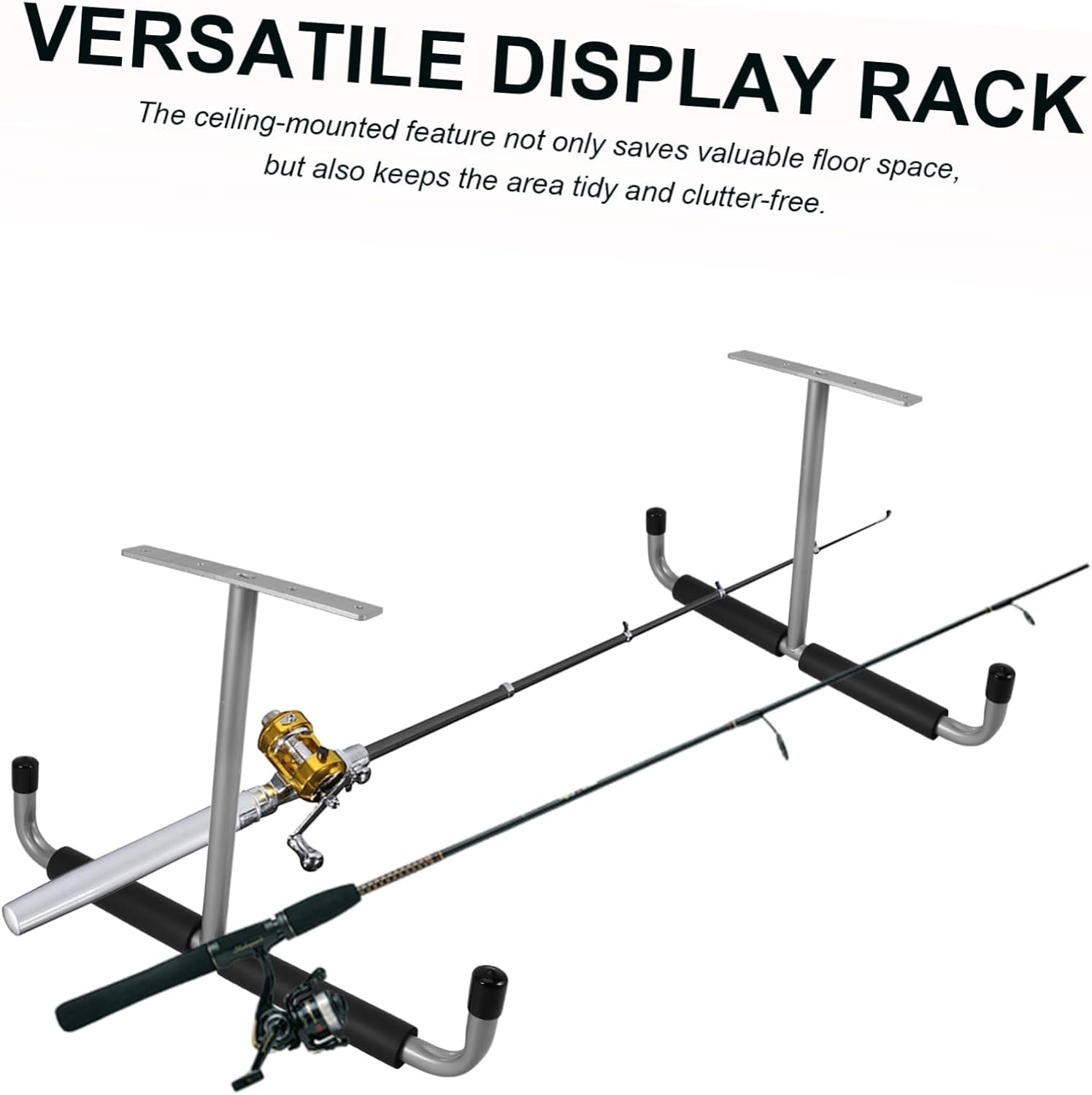 Garage Ceiling Storage Rack Holders Bike Rods Ladder More Organize Your Space