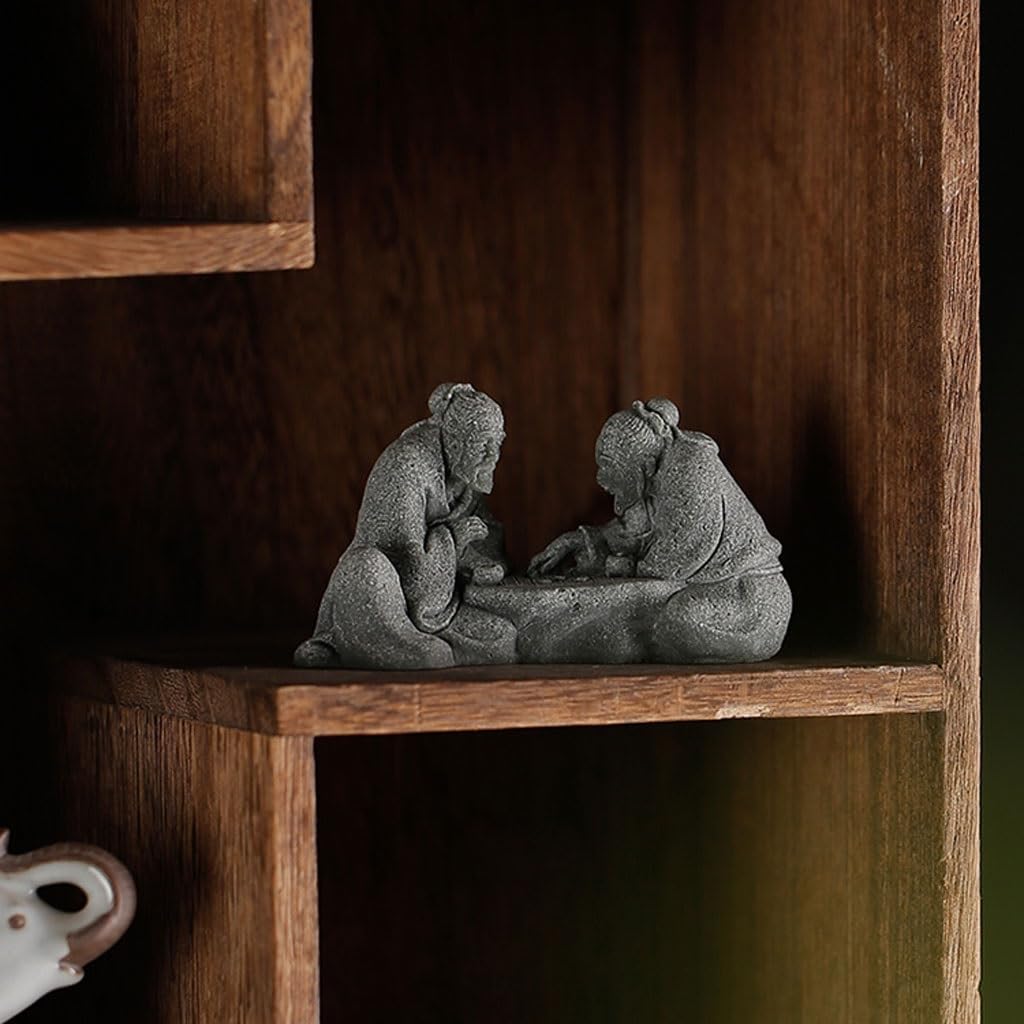 Bookshelf Decor Chinese Tea Pet Ornaments Stone Creative Fish Tank Landscaping Table Study Decoration Desk Statues