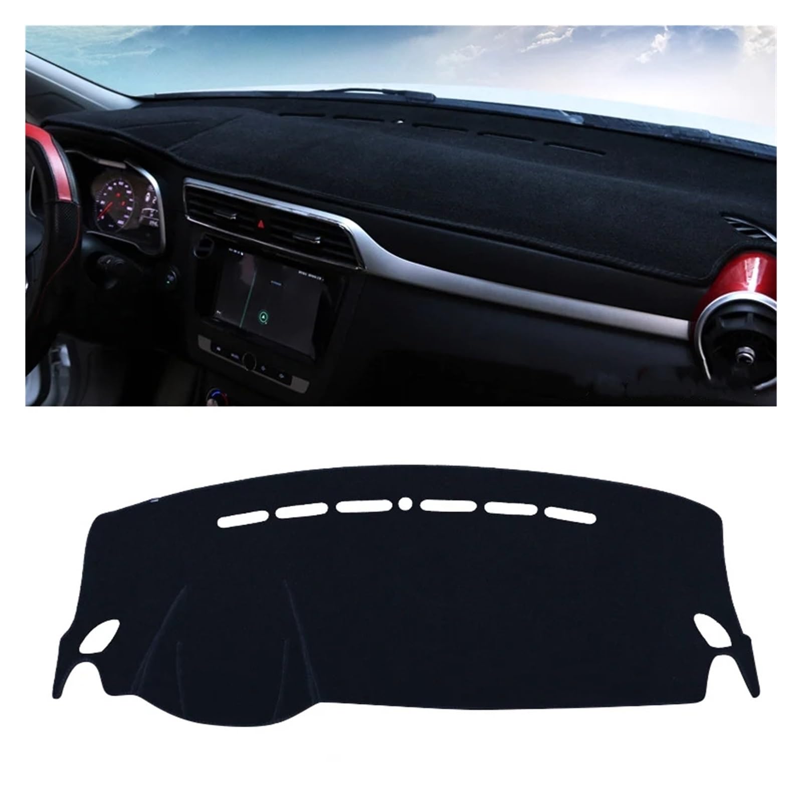 Accesorios para salpicadero MG ZS EV protector solar y alfombra LHD 7