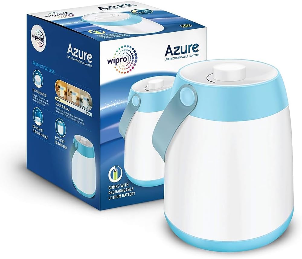 - LED Azure LED Rechargeable Lantern (White)
