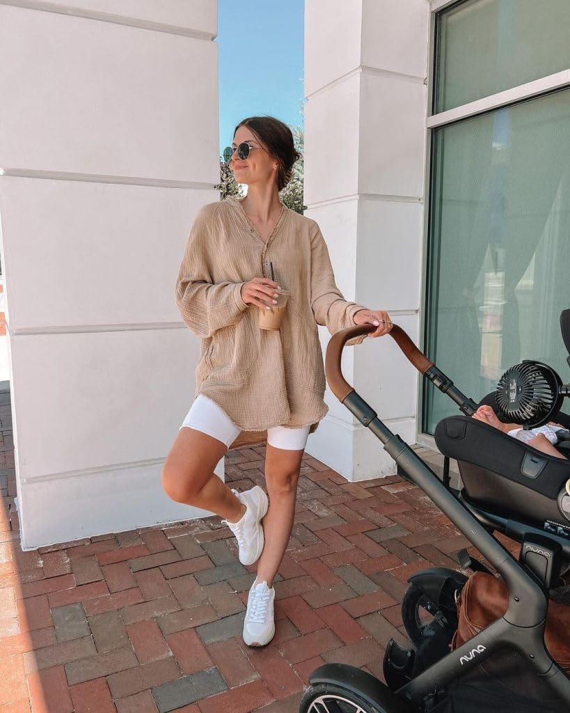 GROTEEN 8'' Biker Shorts Women with Pockets - High Waisted Tummy Control Yoga Workout Running Gym Spandex Shorts - Image 3