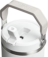 Vista 150 de Stanley - Vaso con popote plegable IceFlow con asa de 30 onzas Tapa de giro y popote abatible Botella de agua resistente a fugas Acero