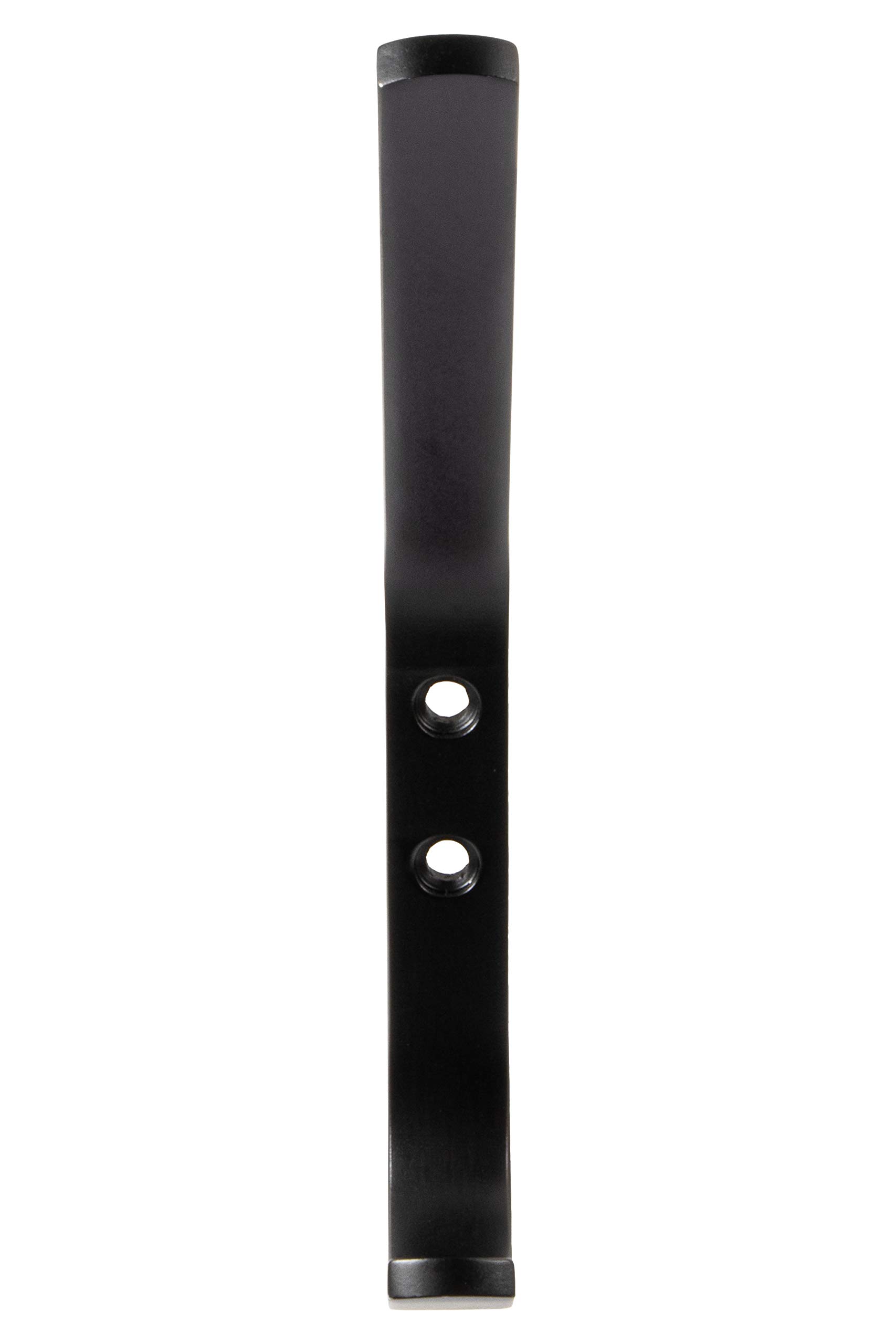 Gedotec Kleiderhaken | CORA groß | Haken 170 x 18 mm | 10 Stück | Garderobenhaken schwarz matt | Mantelhaken Stahl | Moderner Wandhaken Stahl massiv inkl. Befestigungsmaterial | Design Aufhängehaken