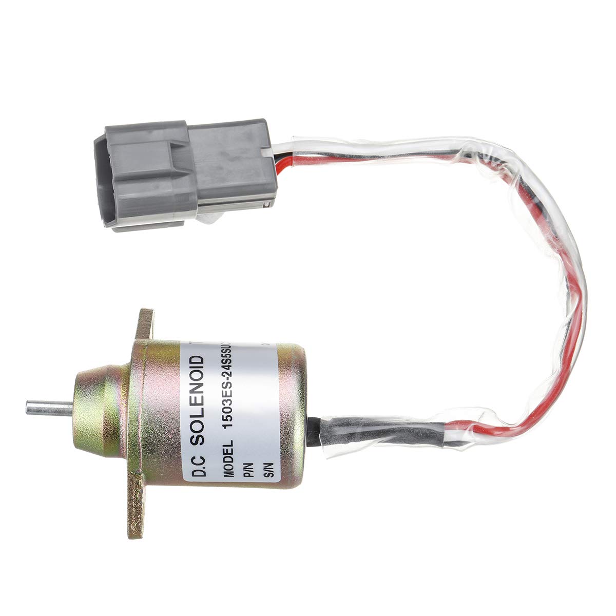 YONGYAO Valvola elettromagnetica di intercettazione Carburante 24V per Motore Yanmar Hyundai R80 DH150