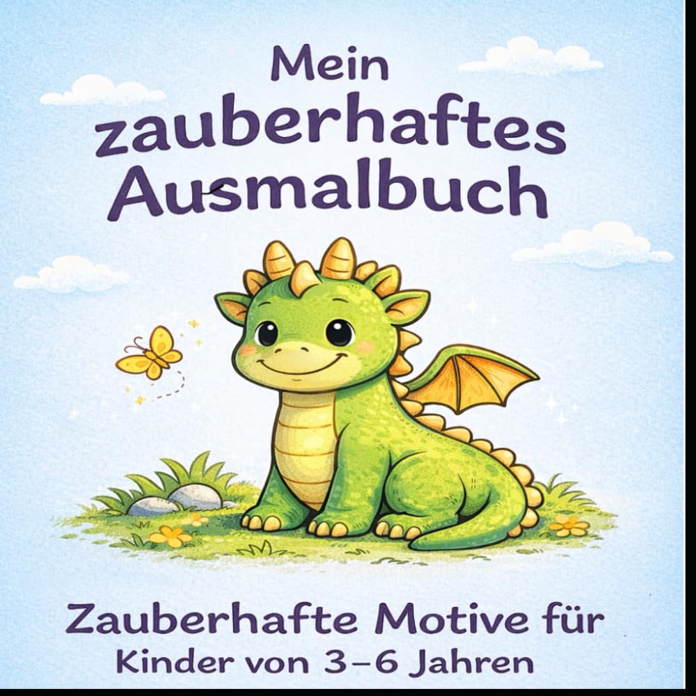 Mein zauberhaftes Ausmalbuch: Einfache Motive für Kinder ab 3 Jahren
