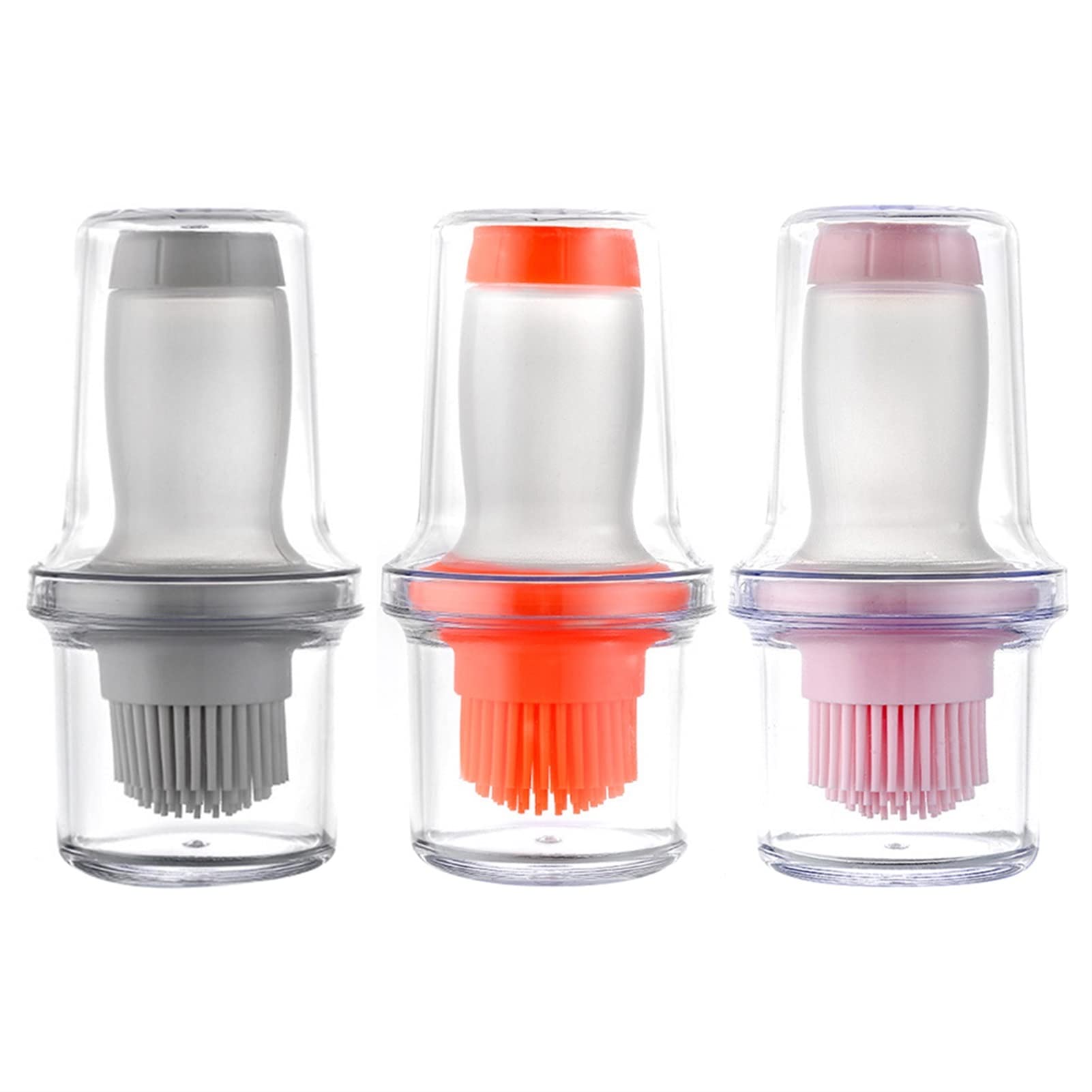 Brosse à bouteille d'huile en silicone 3 pièces pour cuisine et grillades