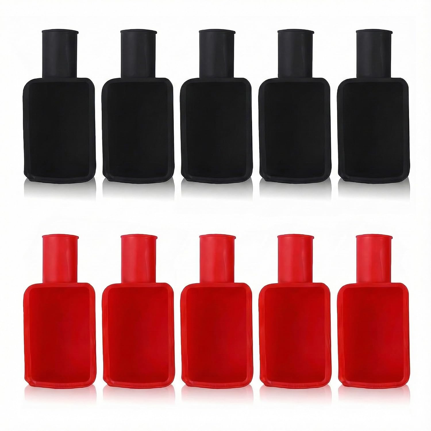 Wellrun 10 Pcs Battery Terminal Covers,Positive Negative Insulating Caps,Soft Rubber Protective Sleeve,Battery Terminal Protector for Car,Motorcycle,Tractor