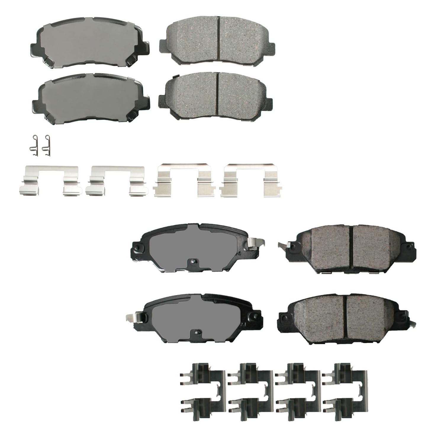 Amazon.com: Akebono ProACT Ultra Front and Rear Ceramic Slotted