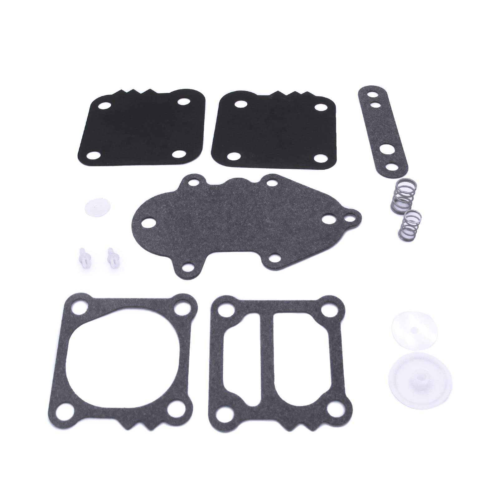 Boat Engine 21-42990A7 42990A8 42990A9 42990A10 857005A1 Fuel Pump Diaphragm Kit for Mercury Mariner Quicksilver 35 40 45 50 55 60 65 75 80 90 100 115 125 135 150 175 200 275 HP, fit Sierra 18-7817