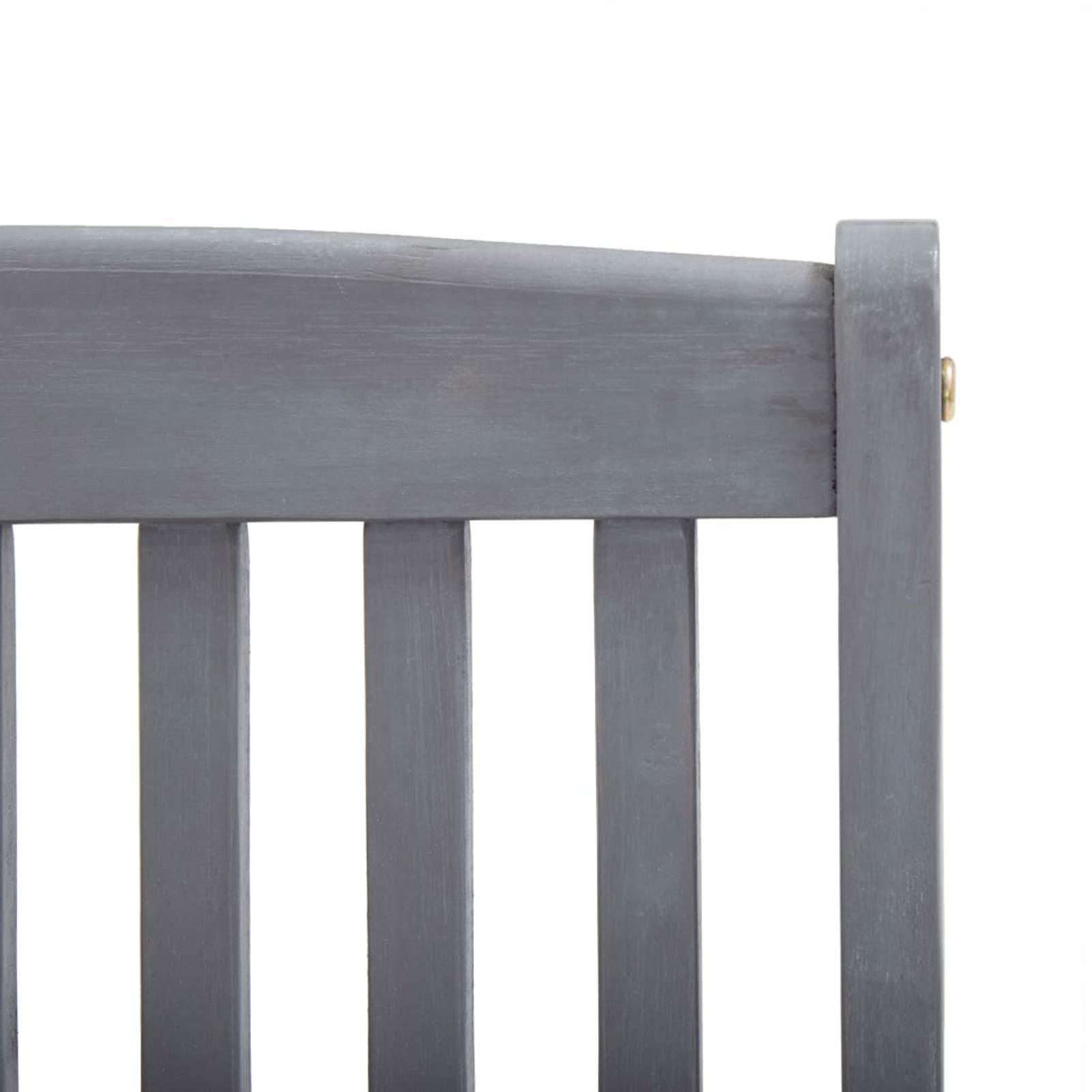 Homgoday Składane krzesła ogrodowe 2 szt. Poduszki z litego drewna akacjowego Nowoczesny design Lekkie krzesła do użytku na zewnątrz, do ogrodu lub na taras Fotel z podłokietnikami i oparciem