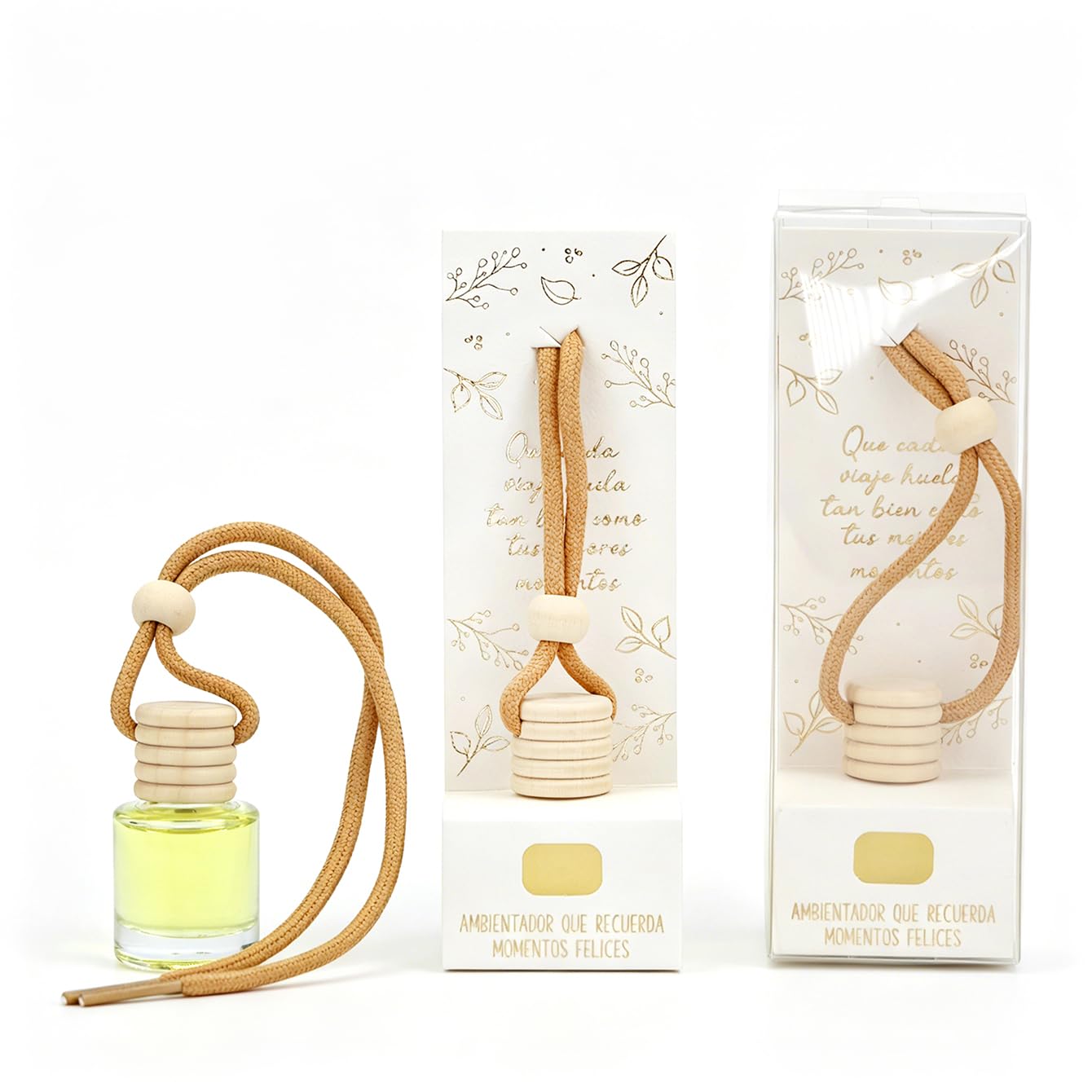 Pack de 12 a 36 uds, Ambientador Coche, Aroma Jazmín, Detalles originales invitados, Recuerdos para Bodas, Bautizos y Comuniones, Regalantes (36, (Pack 36 piezas))