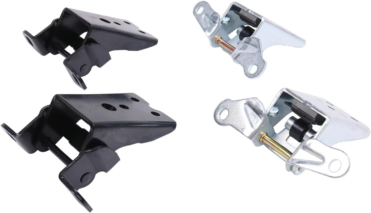 4Pcs Door Hinge Front Upper Lower Left & Right Side 925-066 925068 Compatible with Ford F150 F-250 F-350 Mercury 1980-1997 E8TZ1522810A E9TZ1522800A