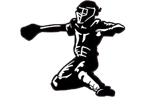 WickedGoodz Baseball Catcher Magnet - Sport Magnetic Car Decal