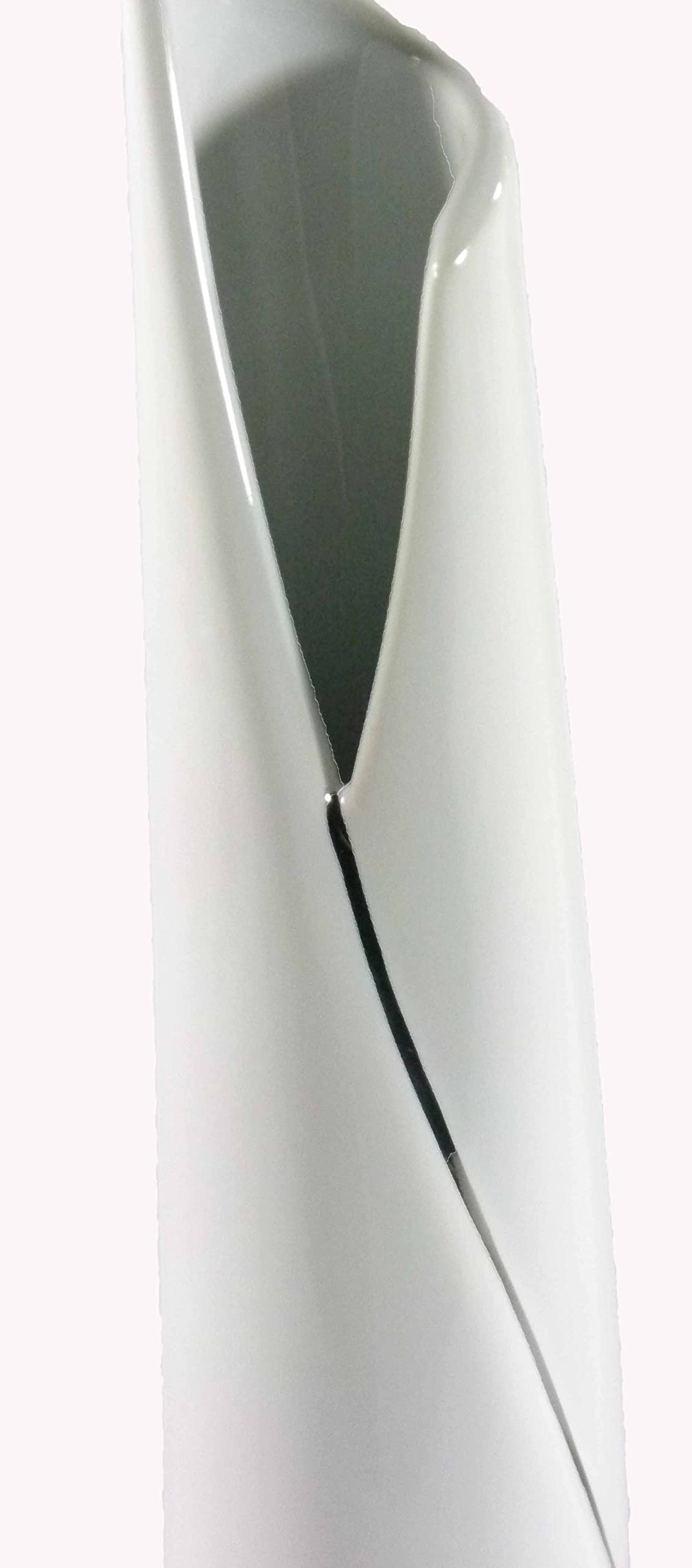 Vasen 3er Set - Keramik Vase Weiß, Modern, Minimalistisch - Deko Vasen für Pampasgras und Blumen, Handgefertigte Blumenvase, 30-50cm hoch