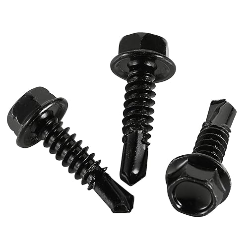 Miniatura 5 de Tornillos autoperforantes de cabeza hexagonal de 12 pulgada, tornillos autoperforantes de acero inoxidable 410, tornillos Tek de chapa