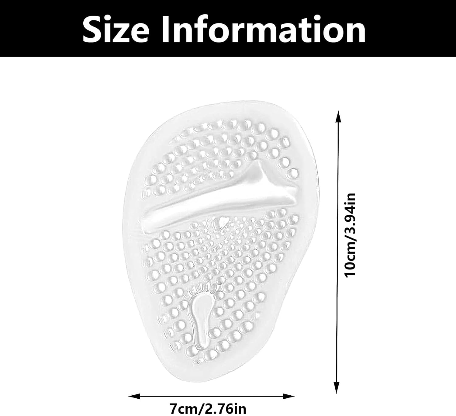 3 Pairs Gel Insoles for High Heels, Foot Pain Relief Pads, High Heel Cushion Pads, for Women (Transparent) 3 61HckINdJCL. AC SL1500