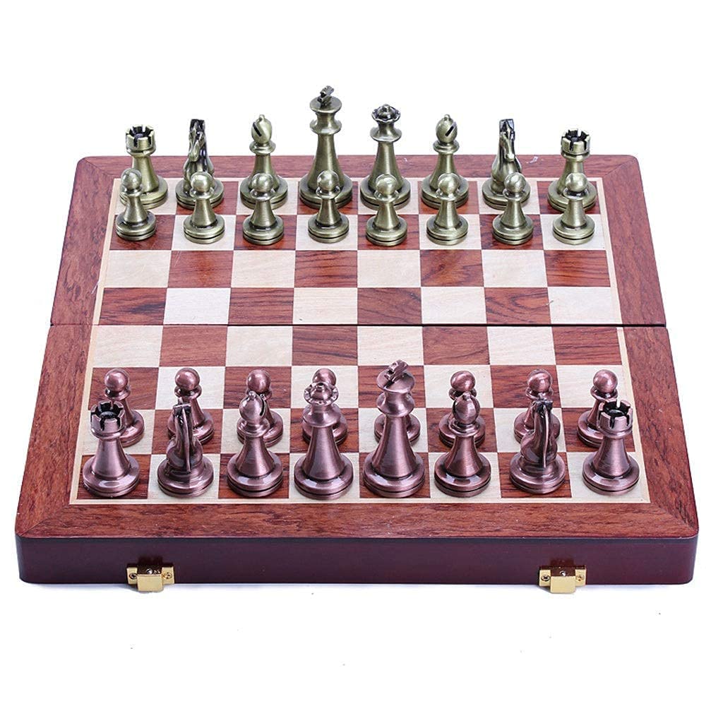GeRRiT Chess Chess Chess with Felted Game Board Interior for Storage Great Toys for Birthday Chess Set