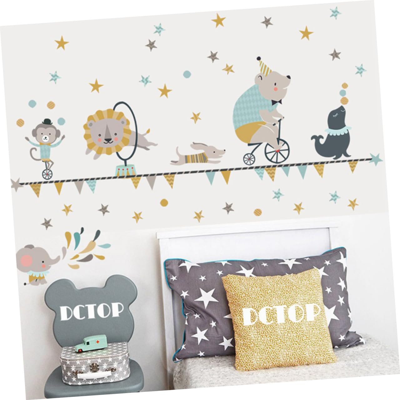 TOYANDONA 3piezas Pegatinas De Pared Animales Creativos Decoración De Pared Para Habitaciones Infantiles y Removible Para Paredes Puertas y Ventanas