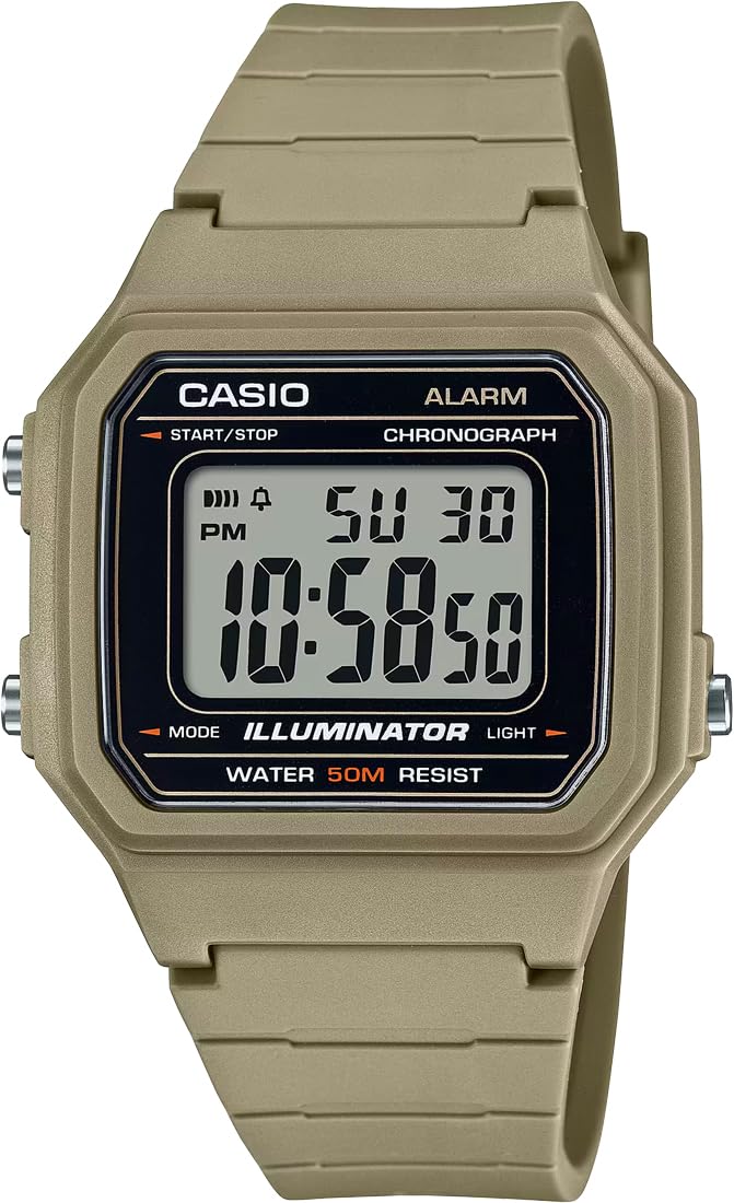 Amazon | [カシオ] CASIO スタンダード デジタル メンズ 腕時計 W-217H