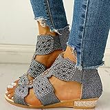 ♥ Tolles Geschenk: Diese lässigen Damensandalen eignen sich für Menschen unterschiedlichen Alters und sind in verschiedenen Farben erhältlich. Sie sehen wunderschön aus und eignen sich für Teenager, Frauen mittleren Alters und Menschen fast jeden Alters. Exquisite Sandalen sind auch ein gutes Geschenk, ob für Freunde oder Familie, Sie können den ganzen Sommer über gute Laune haben.