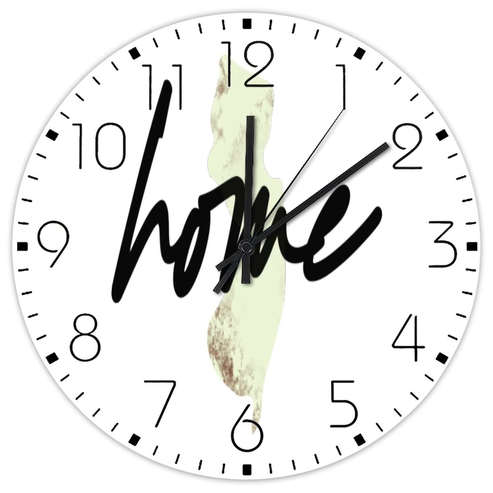 Horloge murale en bois silencieuse sans tic-tac pour le sommeil de la chambre enfant