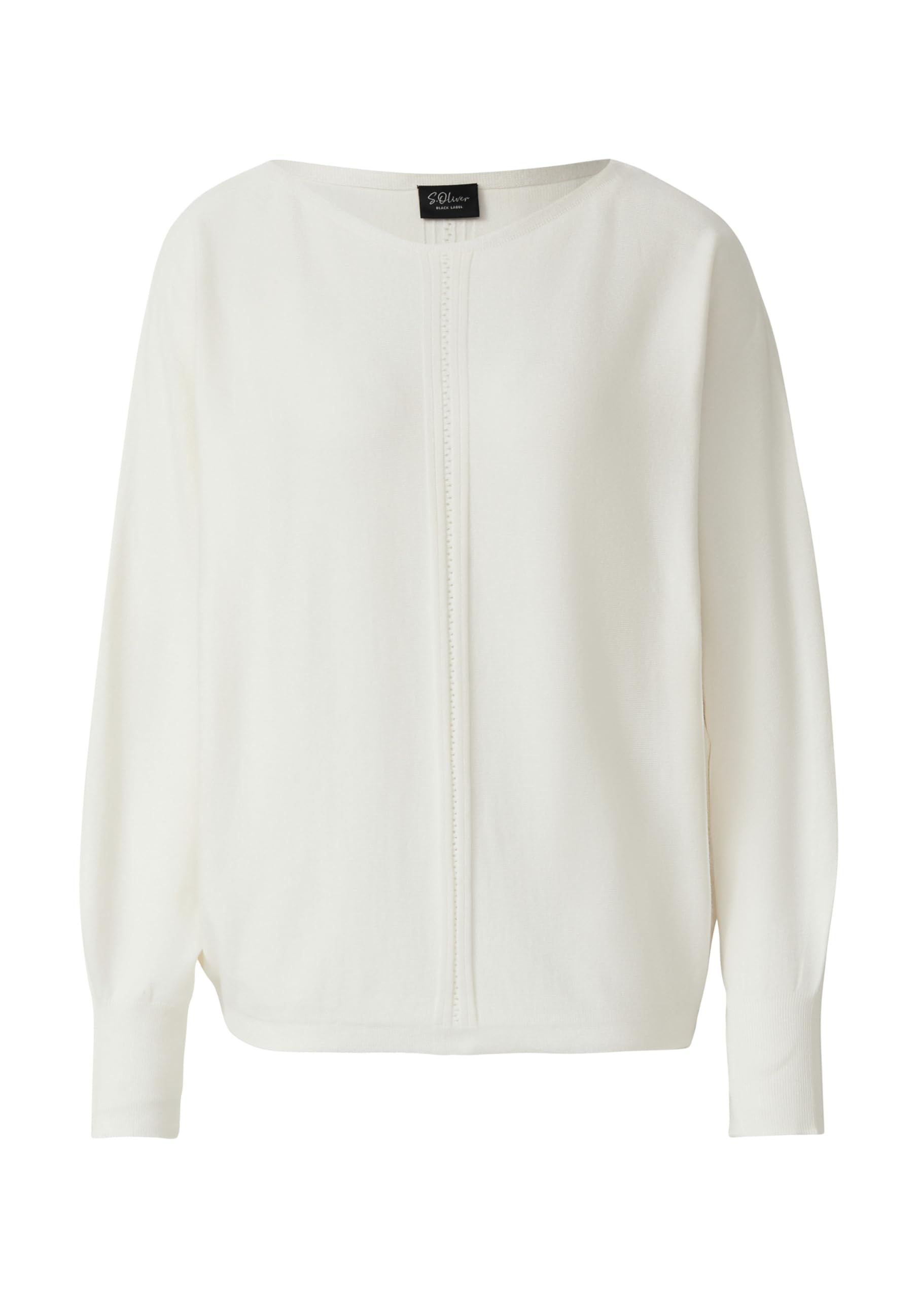 s.Oliver Black Label Damen 2172871 Pullover Langarm mit Ajour-Details