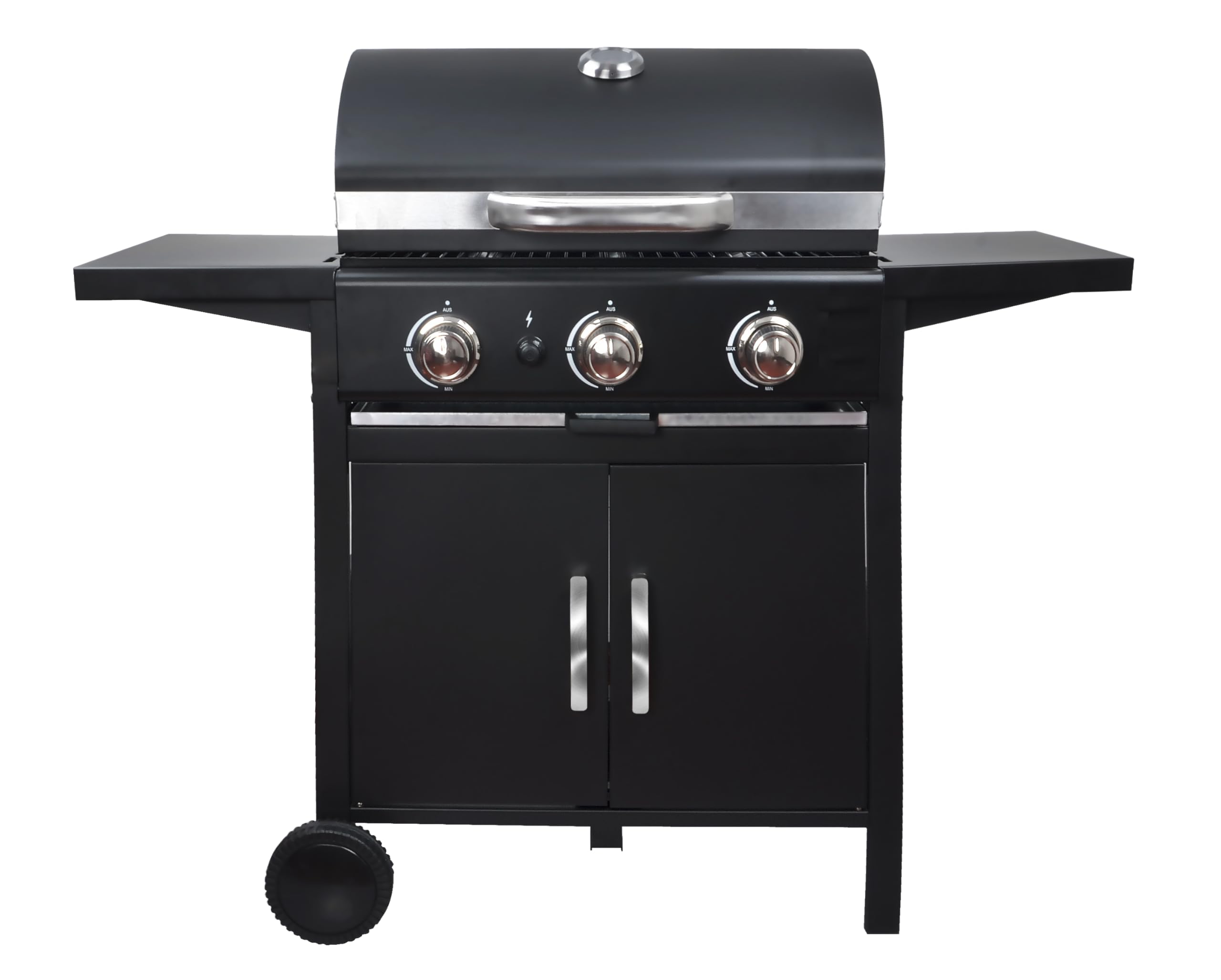 Black X3 Barbecue a GAS 3 Fuochi 127x58x103cm