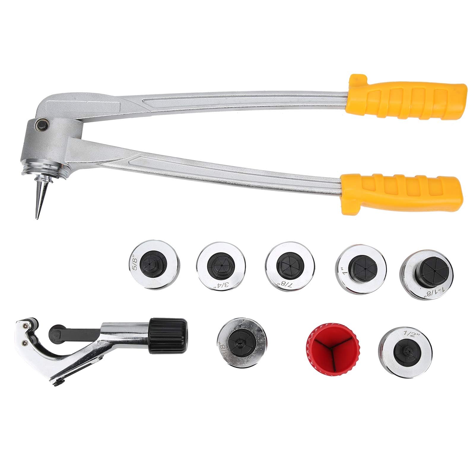 Expansor de Tubo de PALanca de 7 Piezas, Herramienta de Expansión de PALanca de 10 a 28 MM, Expansor de Tubo CT 100A/M, para Escariar Juego de Escariador de Tubos de Cobre